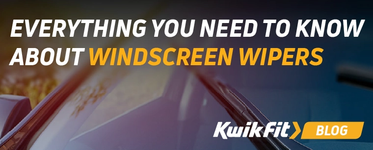 Close up of window wipers