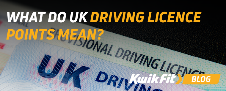 The top of a UK driving licence